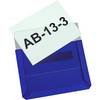 Magnet-Sichttasche aus Hart-PVC VE 10 Stk Format DIN A6 quer blau ab 2 VE. 86198949 861989 49