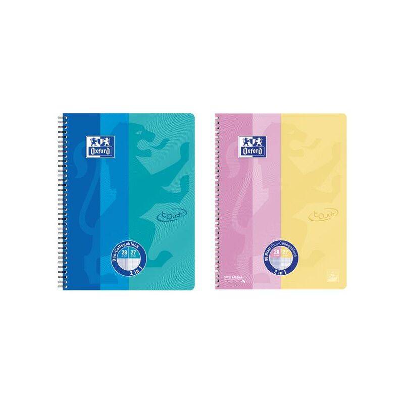 Oxford Collegeblock DUO Touch, A4+, rosa / gelb-0