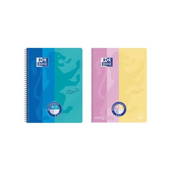 Oxford Collegeblock DUO Touch, A4+, rosa / gelb