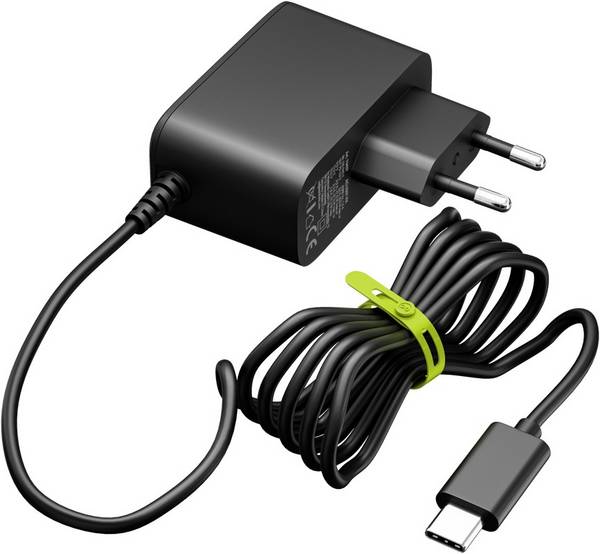 Goobay Netzteil für Raspberry Pi 5 und 4, USB-C 27 W, kompaktes Ersatzladegerät für Einplatinencomputer, Schwarz