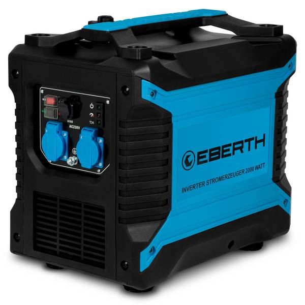 EBERTH 2000 Watt Inverter Stromerzeuger Notstromaggregat 3PS Benzin Stromgenerator 230V