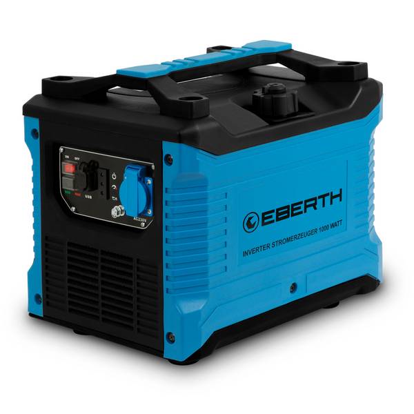 EBERTH 1000 Watt Inverter Stromerzeuger Notstromaggregat 2PS Benzin