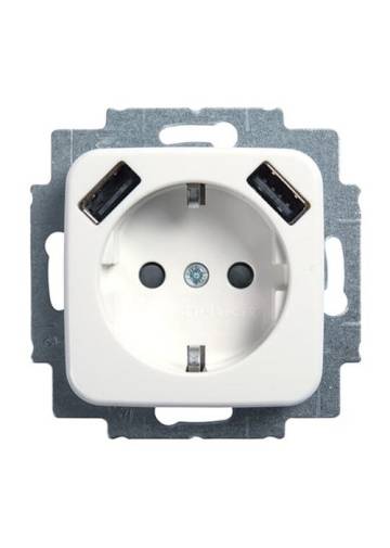 Busch-Jaeger 2CKA002011A6264 20 EUCB2USB-214 2x USB Doppelsteckdose SCHUKO-0