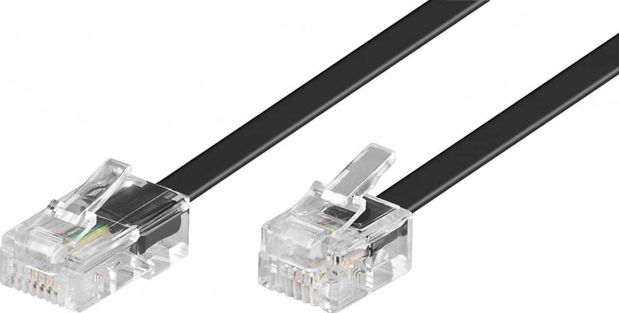 Wentronic Modularanschlußkabel 3m,sw,St/St 68530 3 m-0