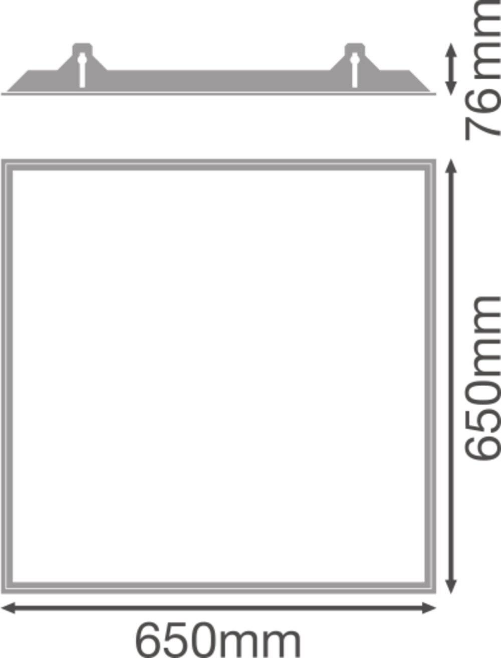 Preisbild für LEDVANCE Osram Einbaurahmen PL 625 RECESSED MOUNT FRAME 2X1