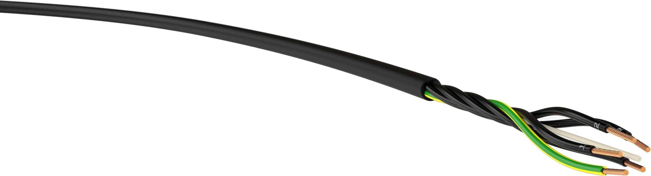 K+L YSLY-JZ 5x0,75swTr.500 Steuerltg.0,6/1kV sw 5x0,75sw 0,75 mm², 8,4 mm, 126 mm-0