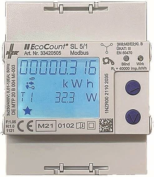 NZR Elektr.Hutschienenzähler EcoCount SL#3342020-2