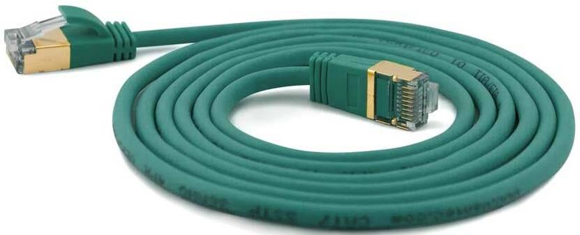 WANTEC Extra dünnes CAT7 SSTP Patchkabel - 0,5 m - Cat7 - S/FTP (S-STP) - RJ-45-2
