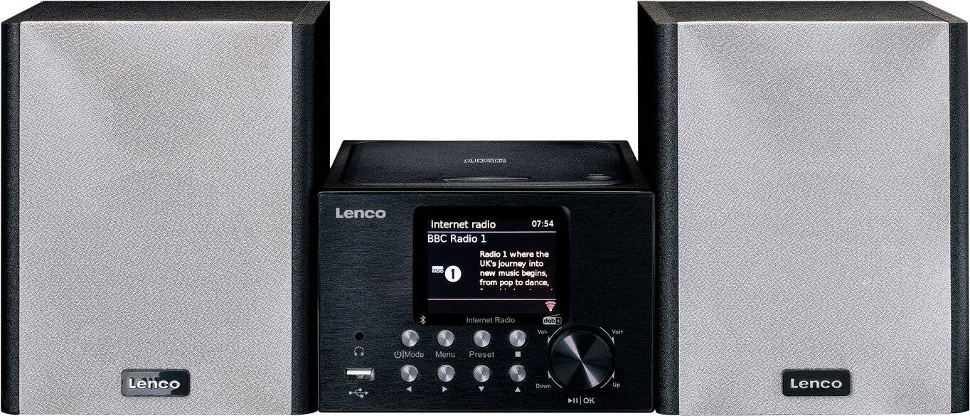 Commax Microanlage/Internet-Radio WiFi/DAB+/FM/CD MC-250 Black 12 W-1