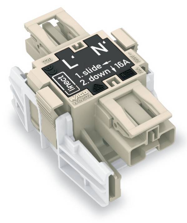 WAGO WINSTA MIDI Steckverbinder-System 3-5x4 mm² Linect-T-Steckverbinder Buchse - Stecker, 2 polig