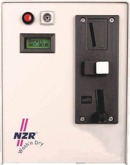 NZR Zeitmünzzähler 3x20A ZMZ0215WASHNDRY ** Einwurf 1,00 Euro Türentr. 72530172-2