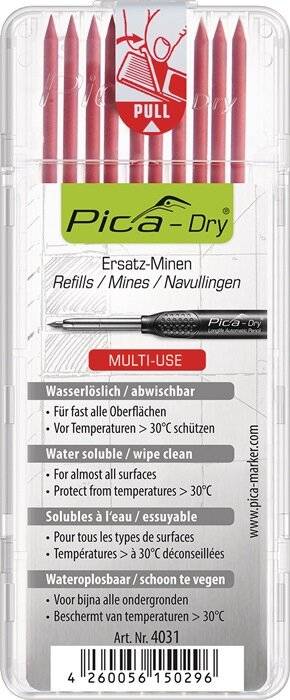 Minenset Pica-Dry 10x rot feucht abwischbar 10 Minen/Set-2
