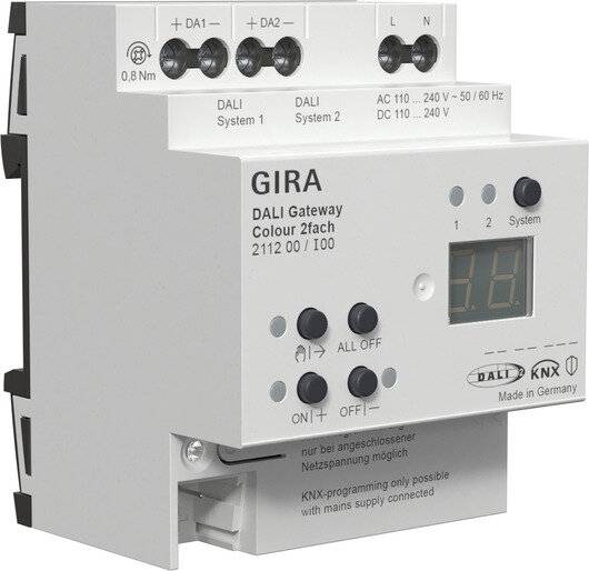 Gira DALI Gateway Colour 2f REG 211200-1
