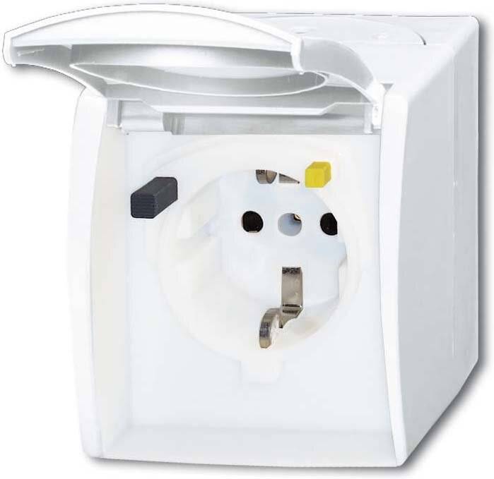 Busch-Jaeger FI-SCHUKOMAT Einsatz grau AP IP44 3120 EWB-53-2
