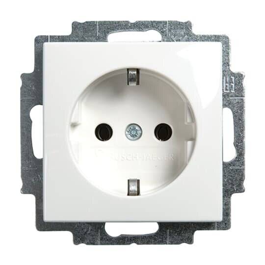 BUSCH JAEGER - Busch-Jaeger 2CKA002013A5521, Schuko, 2P+E, Schrauben, Wand, Weiß, Thermoplast-3