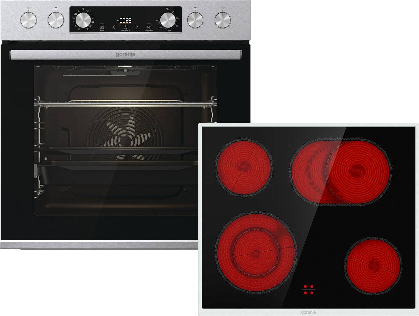 Gorenje EB-Herdset-Hi-Light/BIGBOX Easy Heißluft Set 2 BCS6737E06X+ECD634BX-1