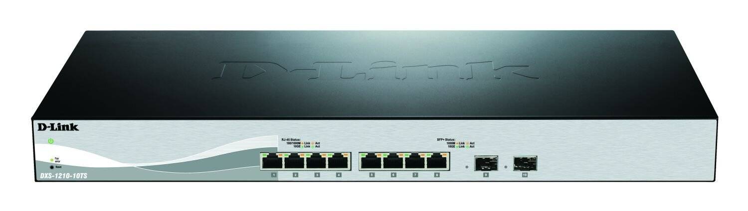 D-Link DXS 1210-10TS - Switch - Smart - 8 x 10GBase-T + 2 x SFP+-5