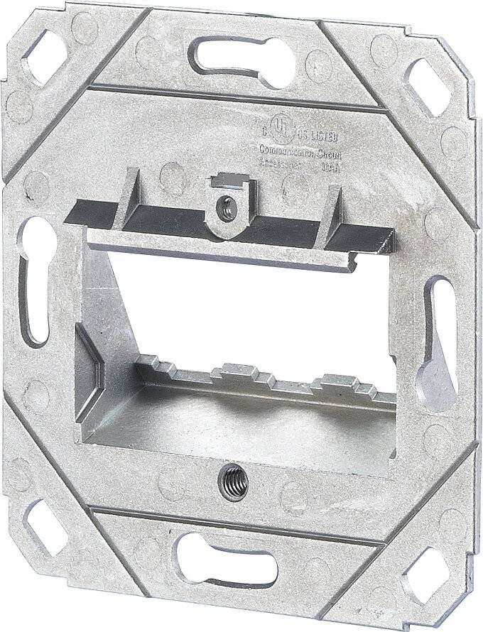 METZ CONNECT Silber Metall 1 Stücke Modul wall outlet UP0 3 port unequipped-3