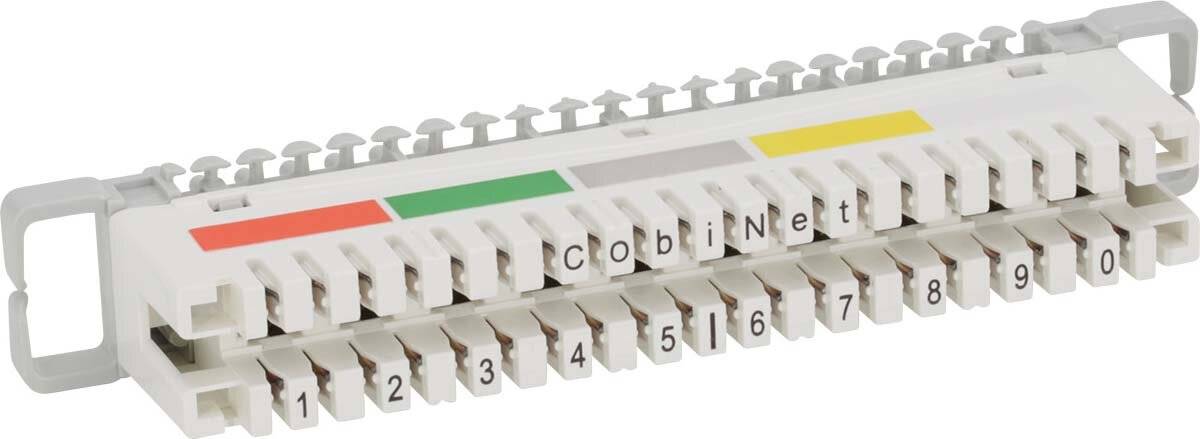 CobiNet LSA-Trennleiste 2/10 zu 10 DA mit Farbcode-1