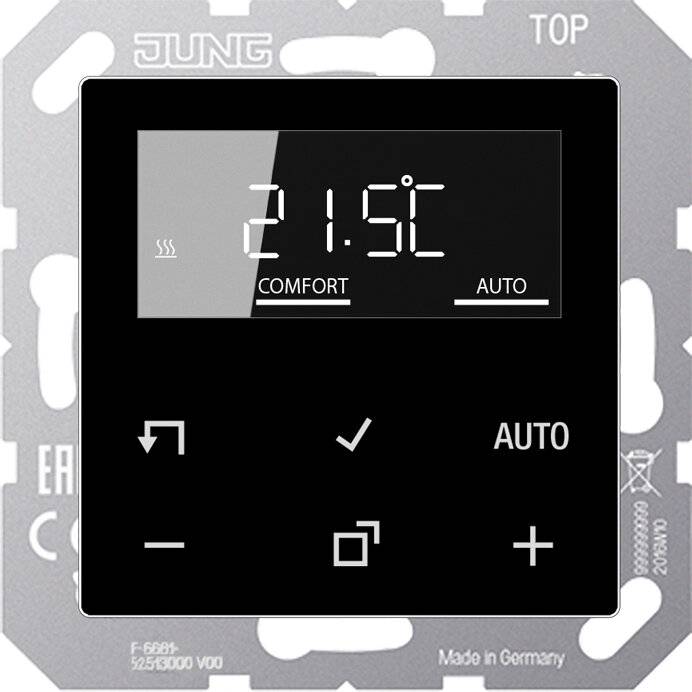Jung Raumtemperaturregler TRDA1790SW mit Display Standard-2