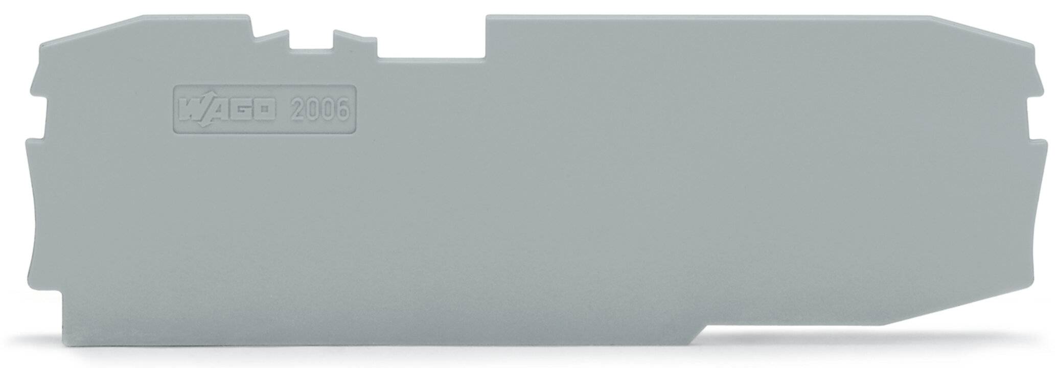WAGO 2006-1691 Abschluss- und Zwischenplatte grau 1mm dick-1