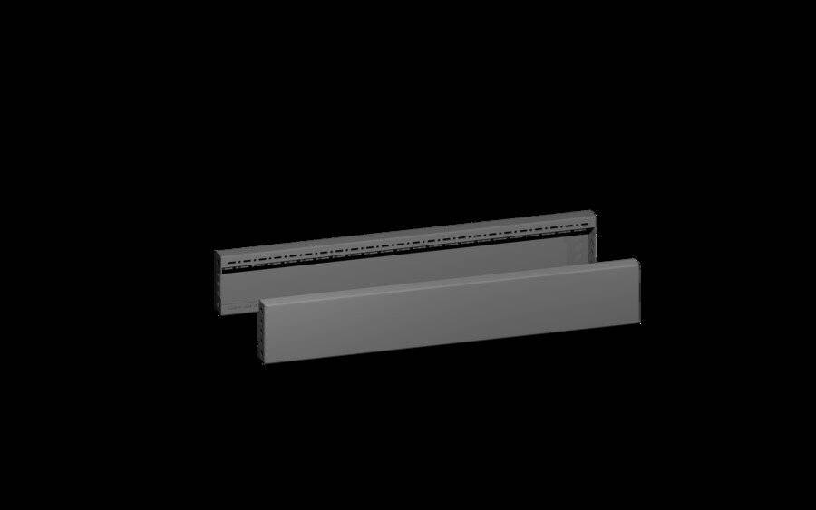 Rittal VX - Rack-Sockelblenden - Seite - RAL 9005 (Packung mit 2)-1