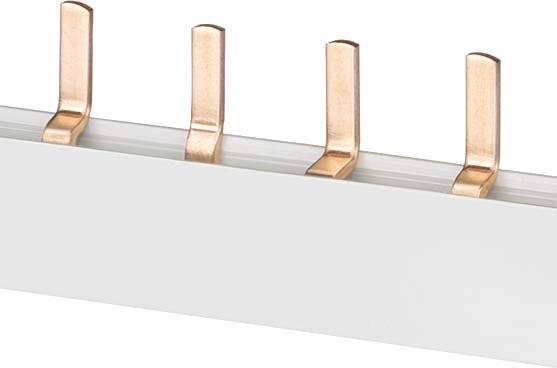 Stiftsammelschiene, 10mm2 Anschluss: 2x 4-phasig berührungssicher-1