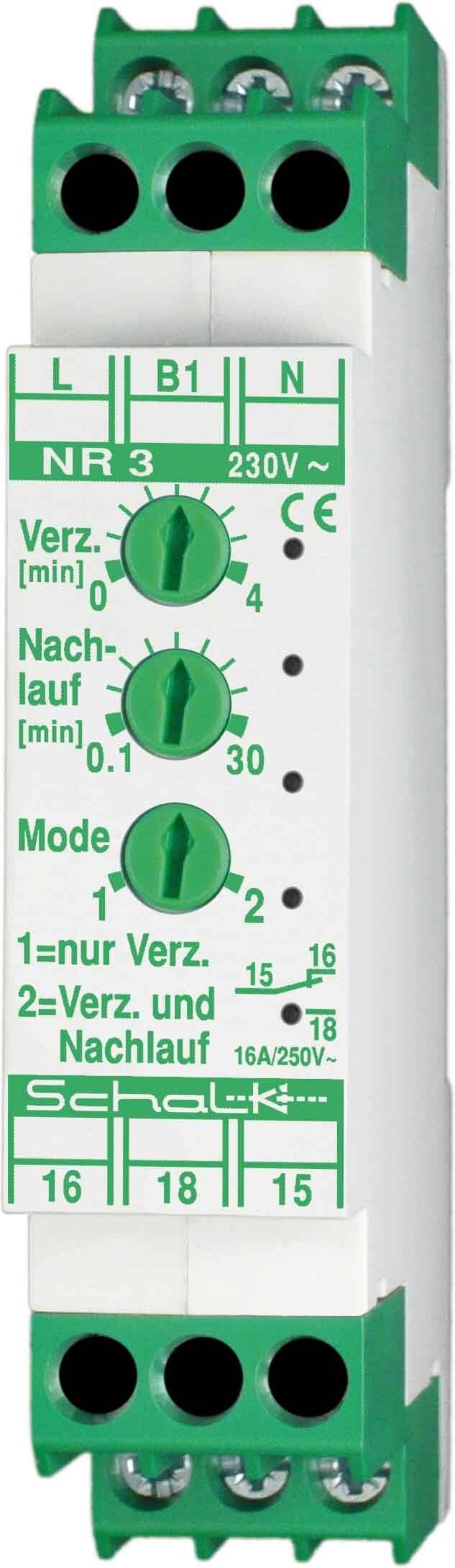 Schalk Nachlaufrelais mit NR 3-1