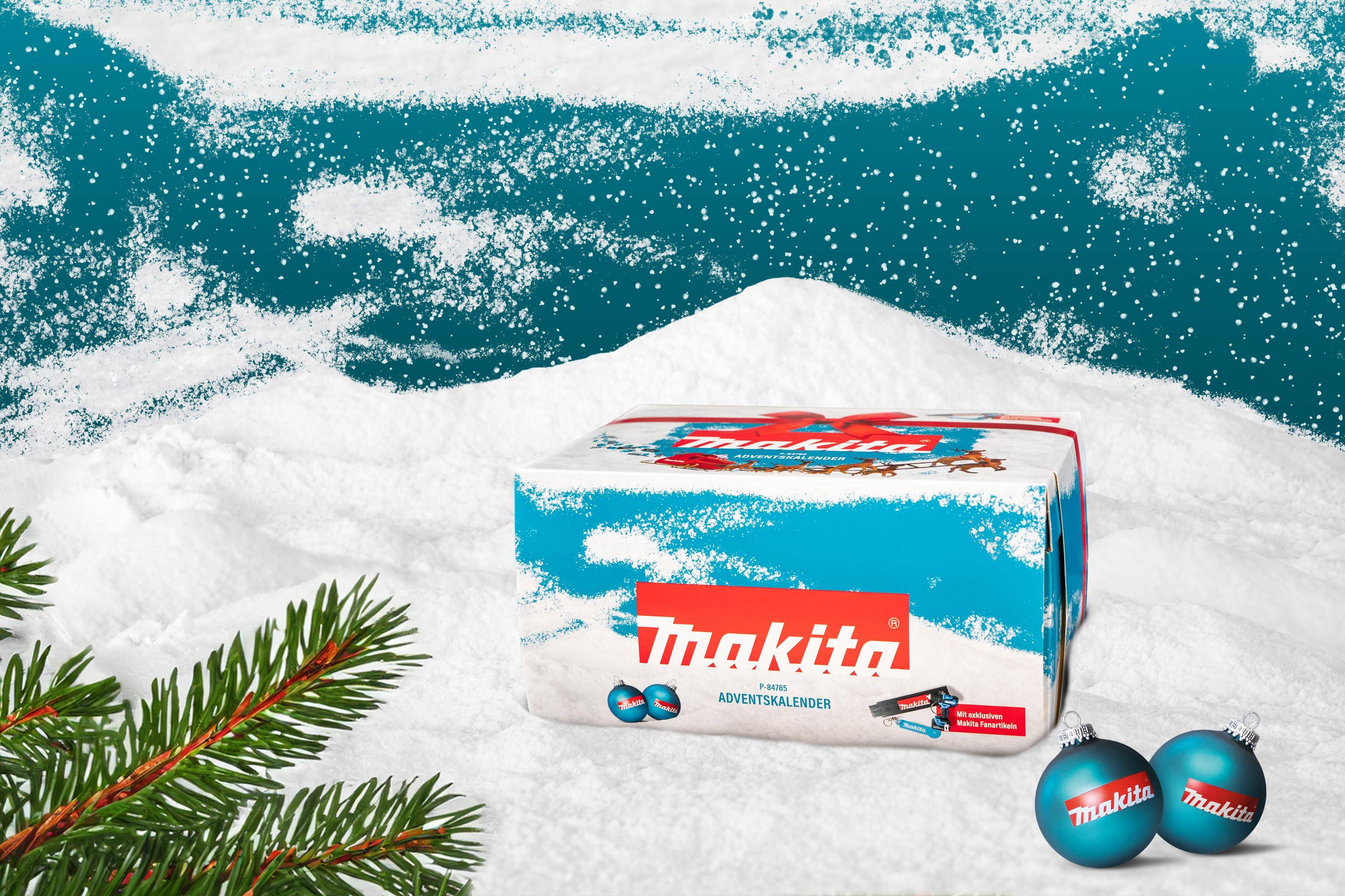 Makita Adventskalender 2025 Install.Baumaterial Werkzeug Messgeräte-2