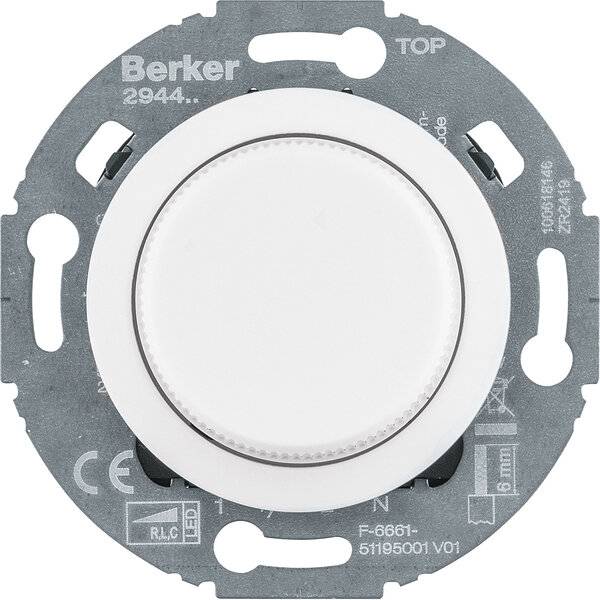 BERKER - Uni-Drehd. Z.-st. LED 1930/Glas pw. 294410-1