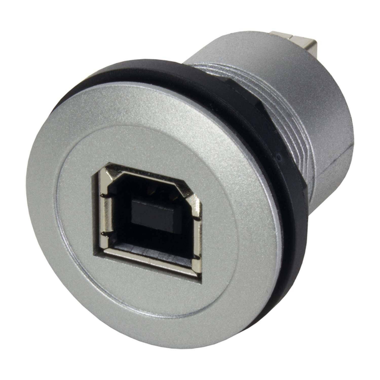 Harting 09454521906 har-port USB 2.0 B-A WDF silver - Steckverbinder-Komponente-1