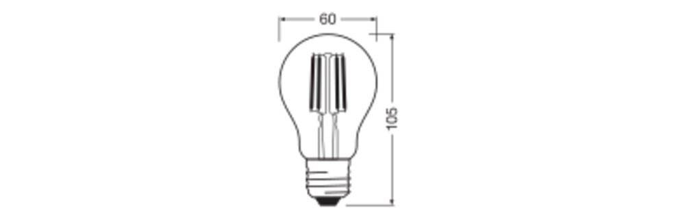 Preisbild für SST CLAS A 40 4.5W/2700K E27 CL GlowDim LED-Lampe