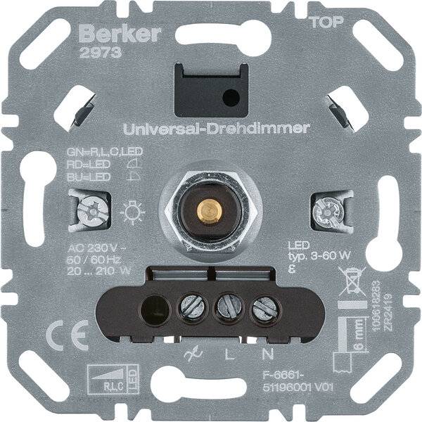 Berker Uni-Drehdimmer (R,L,C,LED) 2973-1