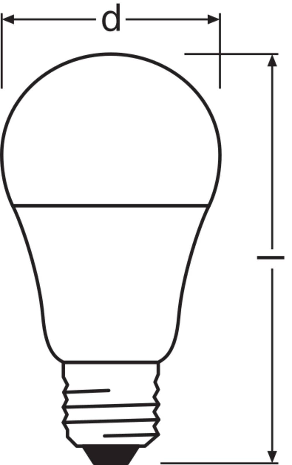 Symbolbild für LEDV LED Bulb 8,8-60W/827 806lm 200° E27 matt Tageslichtsensor EEK F Leuchtmittel LED LED