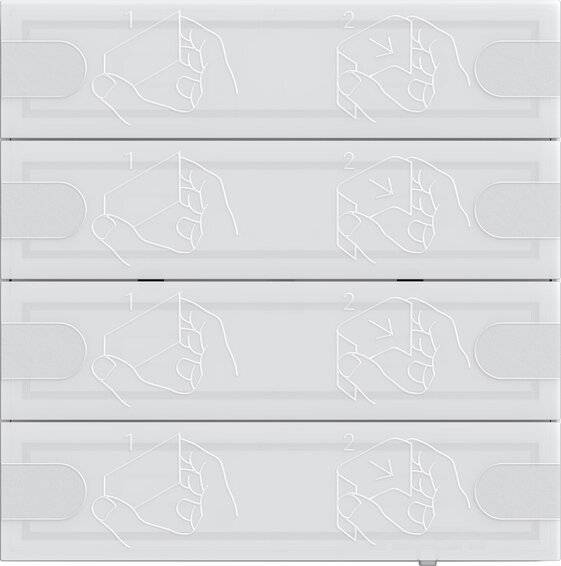 GIRA - Tastsensor KNX 4 Komfort 4f TS4 Weiß-1