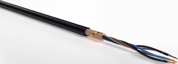 K+L NYCY 5x4 RE/ 4 Eca S Starkstromkabel 5x4RE/ mm², 19 mm, 285 mm