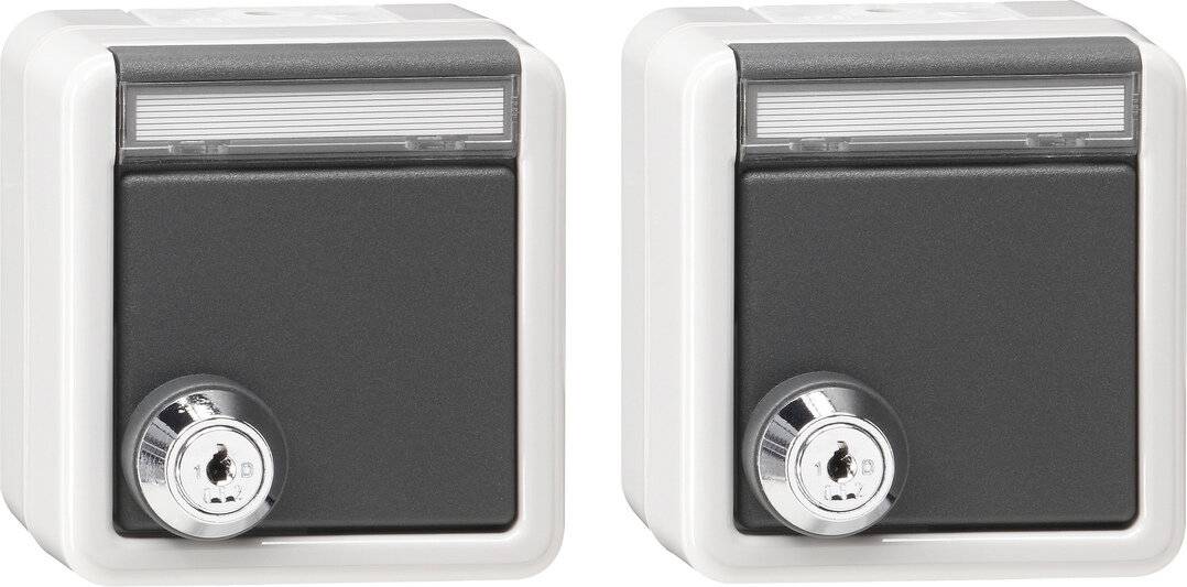 Gira Set 2x SCHUKO KD Schloss 456030-1
