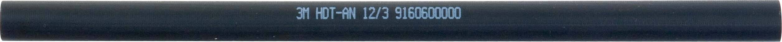 1m 3M HDT-AN 12/3 Dickwandiger Warmschrumpfschlauch mit Kleber 12/3 mm, schwarz TE100048582-2