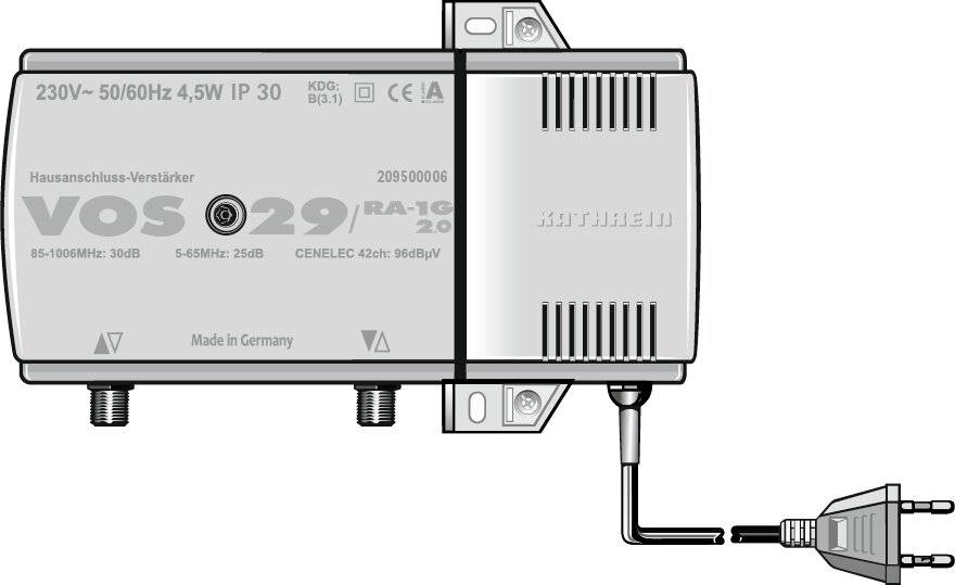 Kathrein Hausanschluss-Verstärker VOS 29/RA-1G-1