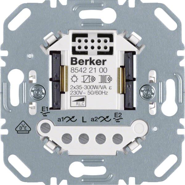 Berker 85422100, Dimmer, Montierbar, Metallisch-1
