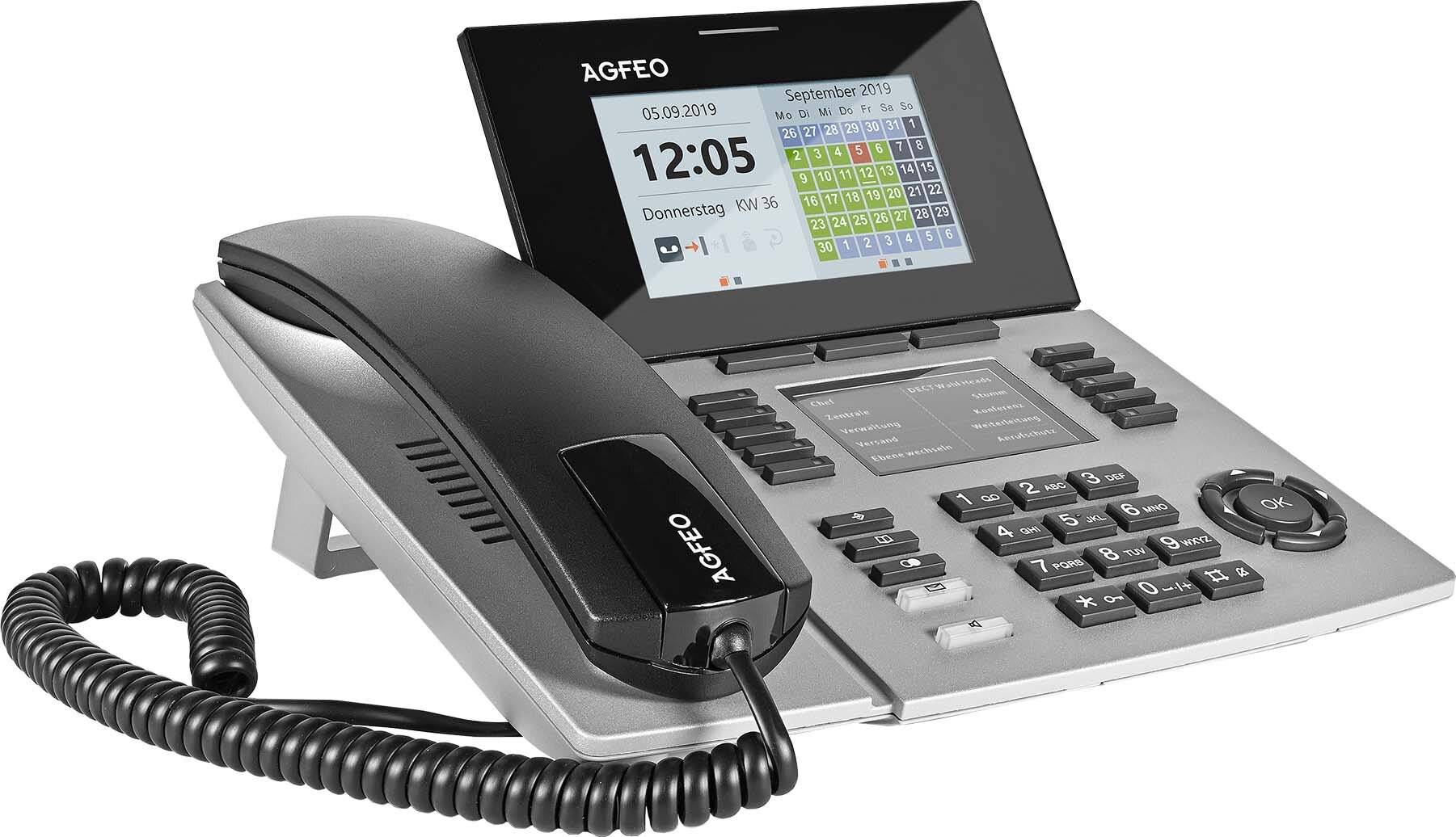 AGFEO ST 56 IP SENSORfon - VoIP-Telefon - Silber-5