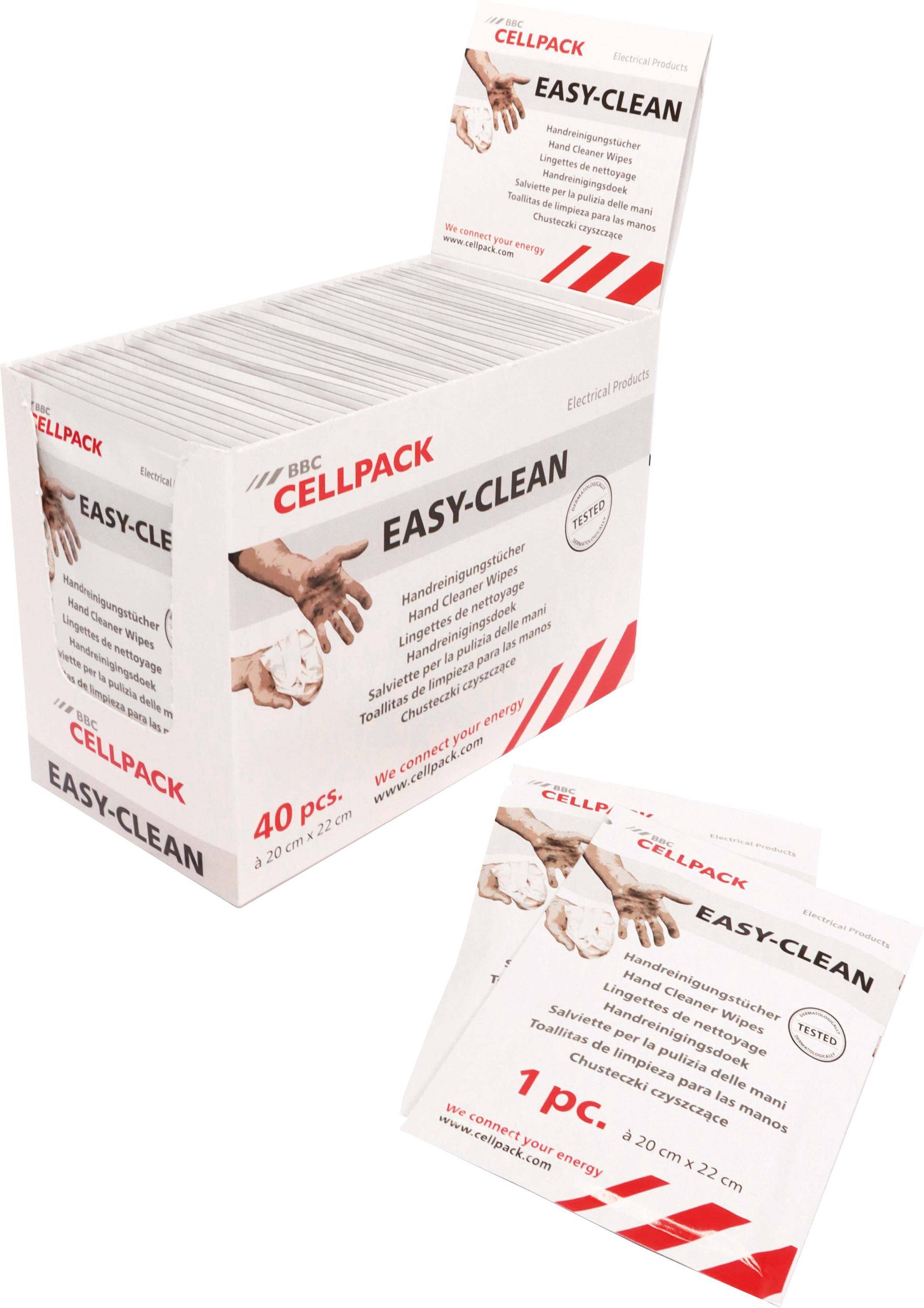 Cellpack Handreinigungstuch 40 St. Schmutzentferner EASY-CLEAN#434133 200 mm, 220 1 mm