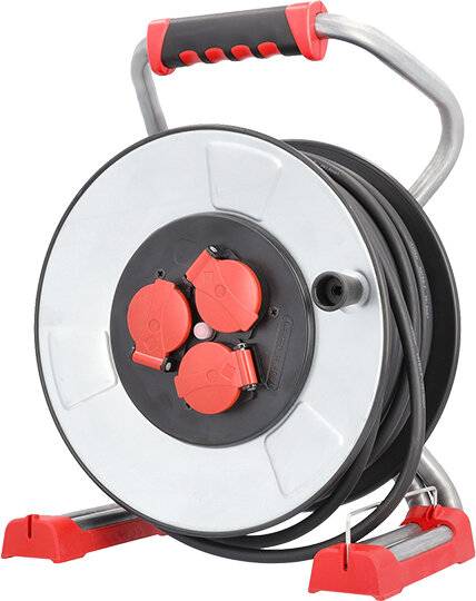 BACHMANN Profi-Kabeltrommel IronCoat 3xCEE7/3 H07RN-F 3G1,5mm² 40m-1