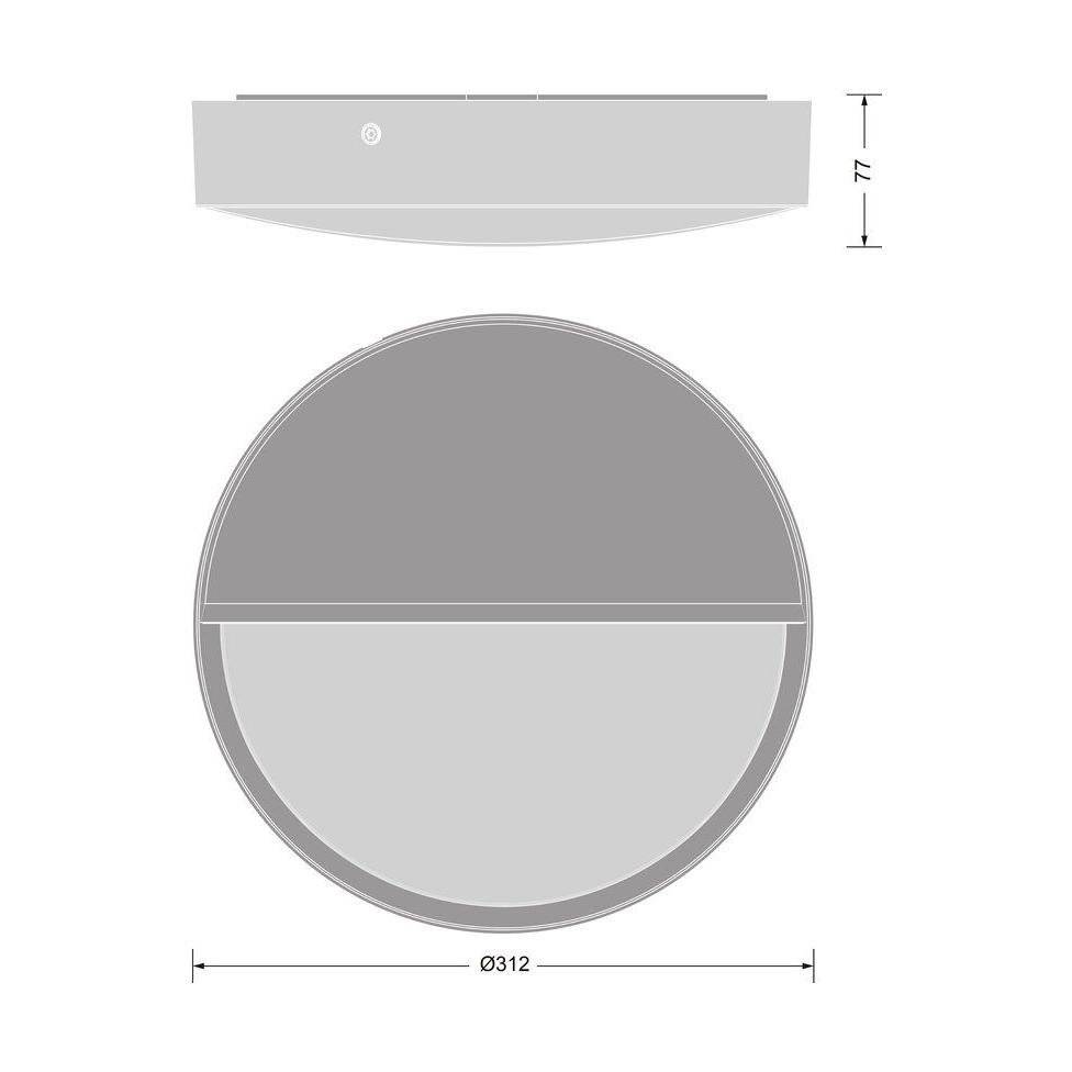 Preisbild für Ledvance Halbabdeckung BLKHRDEyelid300BK