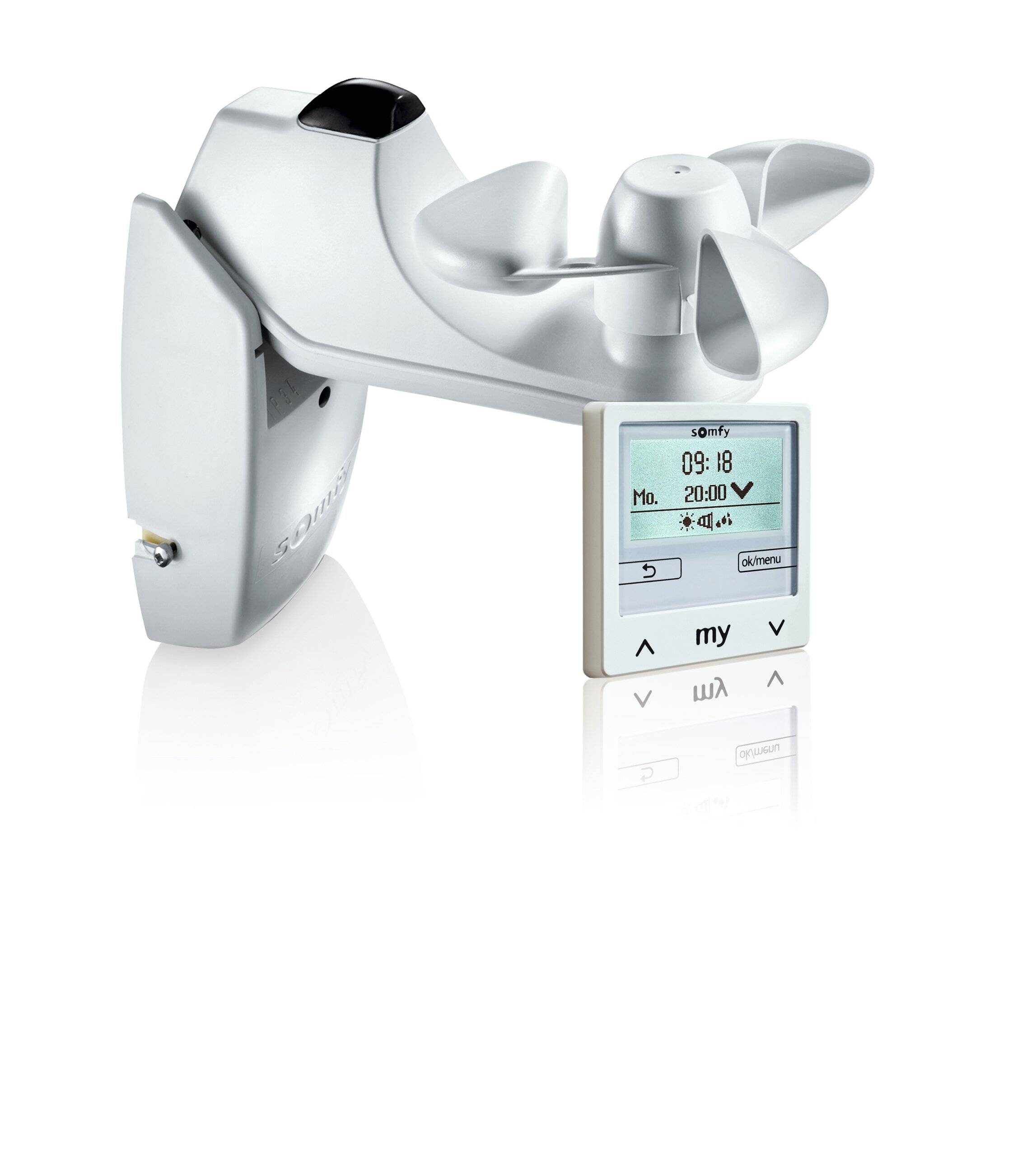 Somfy Zeit- Wind- und Sonnenautomatik Soliris Smoove U P W K Sensor o. Rahmen-1