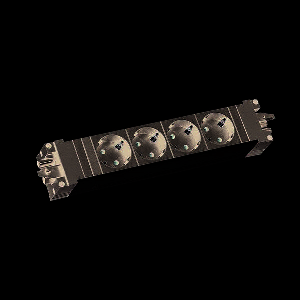 Bachmann STEP ALU 4x Steckdosenleiste CEE7/3 KS GST18i3 (906.18802)-8