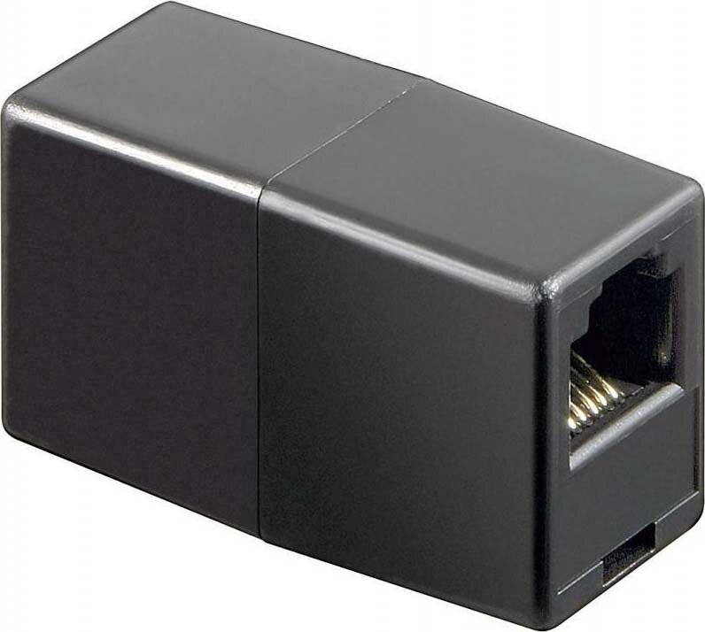 Goobay RJ12 Kupplung sw,Bu/Bu 50592-0