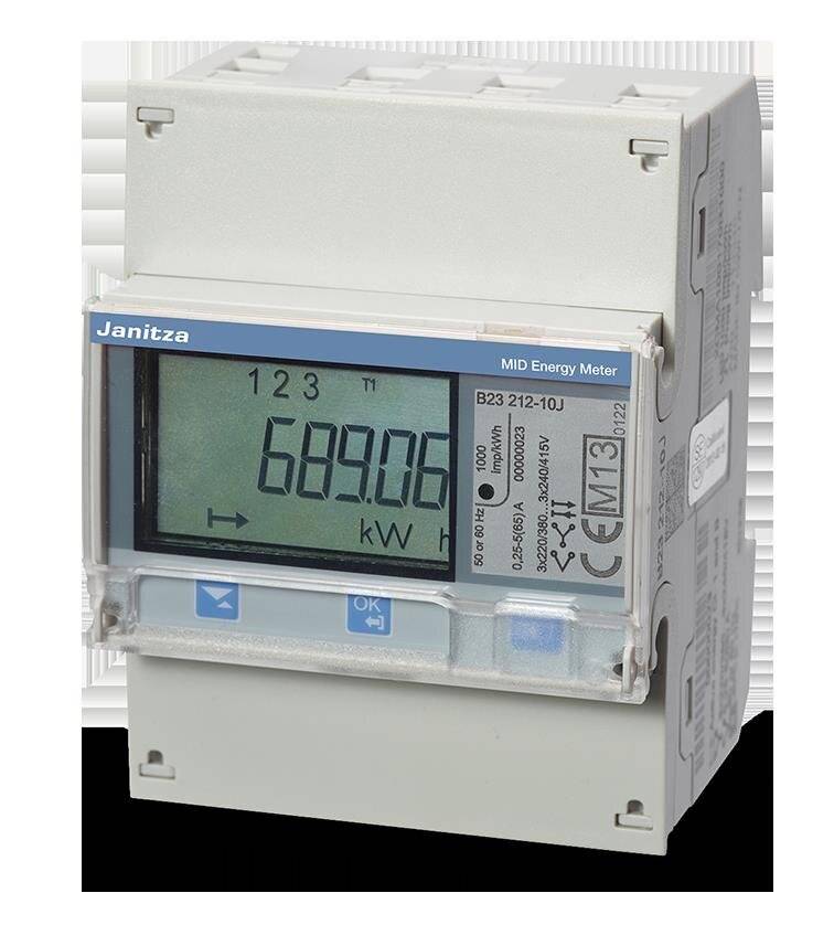 Janitza Electronic Janitza Electronic Messwandlerzähler 3-phasig 1/5A B24 312-10J (Mod...-3