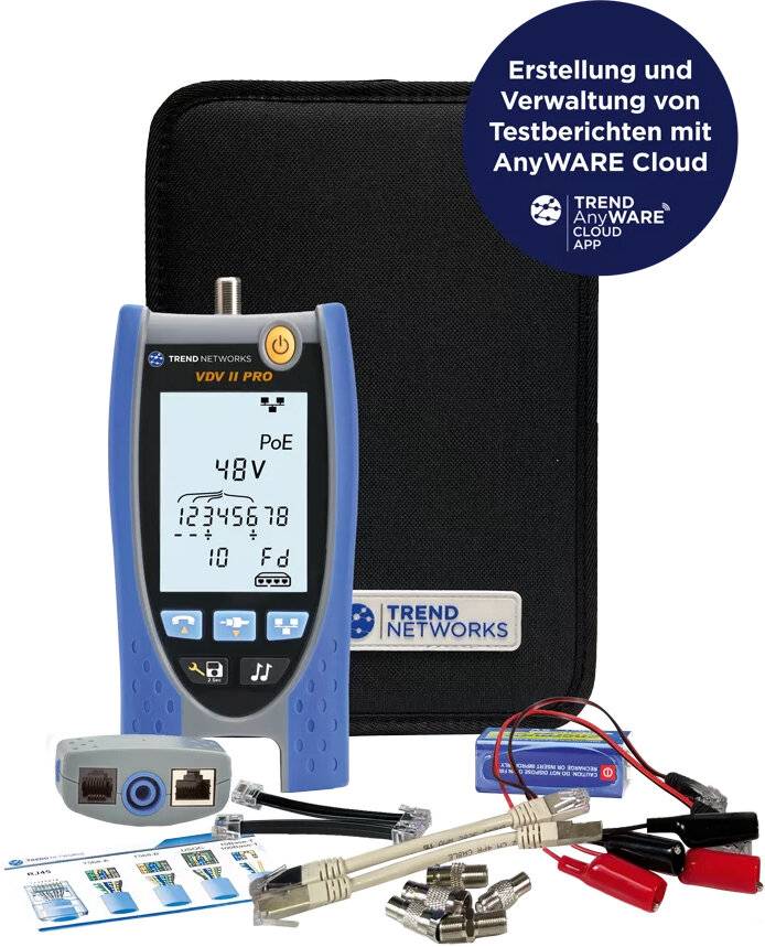 TREND Networks Verdrahtungstester VDV II Pro BT-1