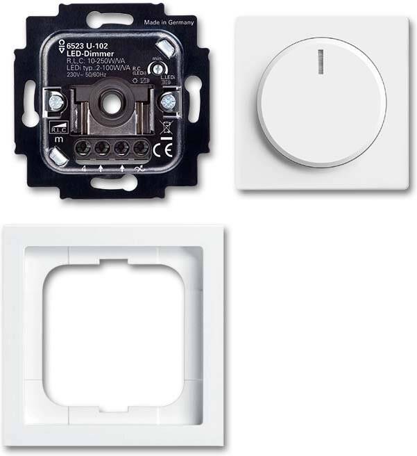 Busch-Jaeger Busch-Drehdimmer 6523 UJ-84-102 LED dimmer set, Fut. Busch-Jaeger B-1